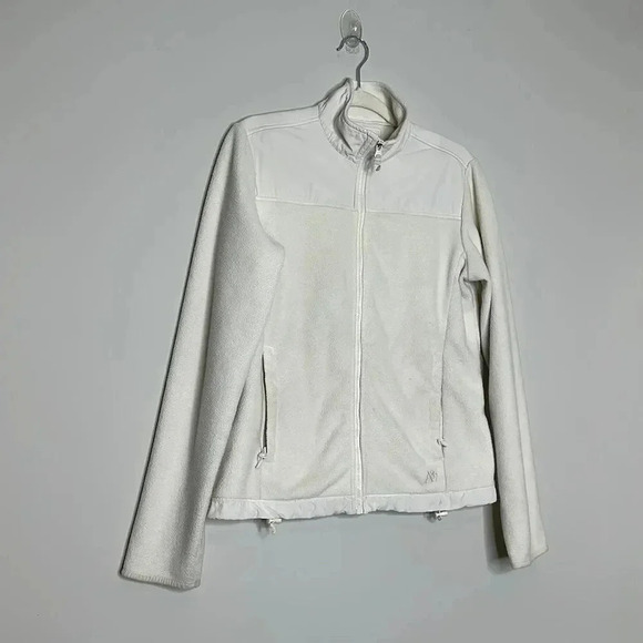 Aeropostale Cream Fleece Zip Jacket - Picture 1 of 12